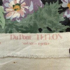 Vintage 1994 Cyrus Clark Rita Floral Fabric 45” x 85” Quilting
