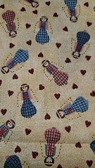 Springs Industries Scattered Angels & Hearts Cotton Fabric 1 Yard 31″ X 45″ Wide