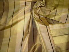 10 YDS 100% SILK VERVAIN KIDMAN STRIPES DRAPERY UPHOLSTERY FABRIC FOR LESS