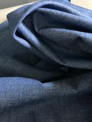 9oz Medium Wash Indigo Cotton Chambray Denim Midweight 63.5″ Wide 4 Yards Fabric
