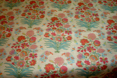 3.5 yds Pindler Fabric Asha Blossom Floral Linen Cotton Upholstery 54″x 126″ btp