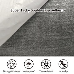 KEOHOLI 12in x 20ft Boat Trailer Bunk Carpet with Adhesive, Marine Outdoor Bunk
