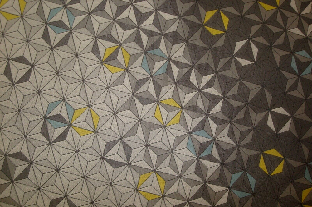 1 of 8 yds Brentano Fabric Equinox Sagittarius Kaleidoscope Upholstery 54″w BTY
