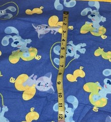 VTG DORA & Boots Blue`s Clues & Sesame Street Squares & Sashing Nap Mat Top