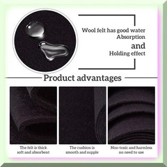 Black Nonwoven Felt Roll 19.7 ft x 5.5 in 3mm