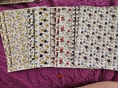 Military-Themed Floral 9×13 Faux Leather Lot. Army Navy USMC USAF USA Multicolor