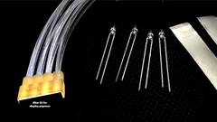 LED FIber Lighting, (20) 1mm-Fibers, illuminator & LED Driver Kit (Cool White)
