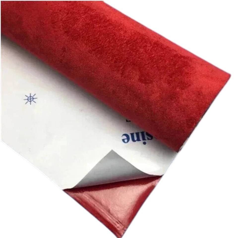Self Adhesive Faux Suede Fabric Wrap Film Sticker Stretch DIY Car Interior Craft