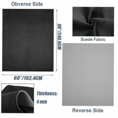 96″x60″ Headliner Fabric Foam Backed Upholstery Suede Auto Roof Liner Repair US