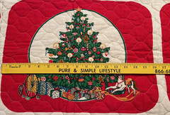 8 Vintage Christmas Tree Placemats 80’s-90s Quilted Cut & Sew Handmade Craft NOS