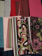 Lot of Fabric Pieces & Remnants Assorted Patterns for Crafts Quilts 3.5 Pounds