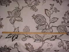 2-3/4Y Lee Jofa 2012124 Brimham Mocha Embroidered Jacobean Upholstery Fabric
