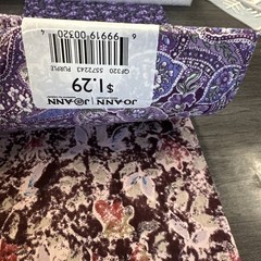 12 Quarter Flats 100% Cotton Jo-Ann Fabric Sewing Quilting NOS Patterns Purple