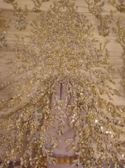 10 Colors 3D Beaded Lace Fabric Shiny Sequin Dress Dress DIY Decor Fabric Lace