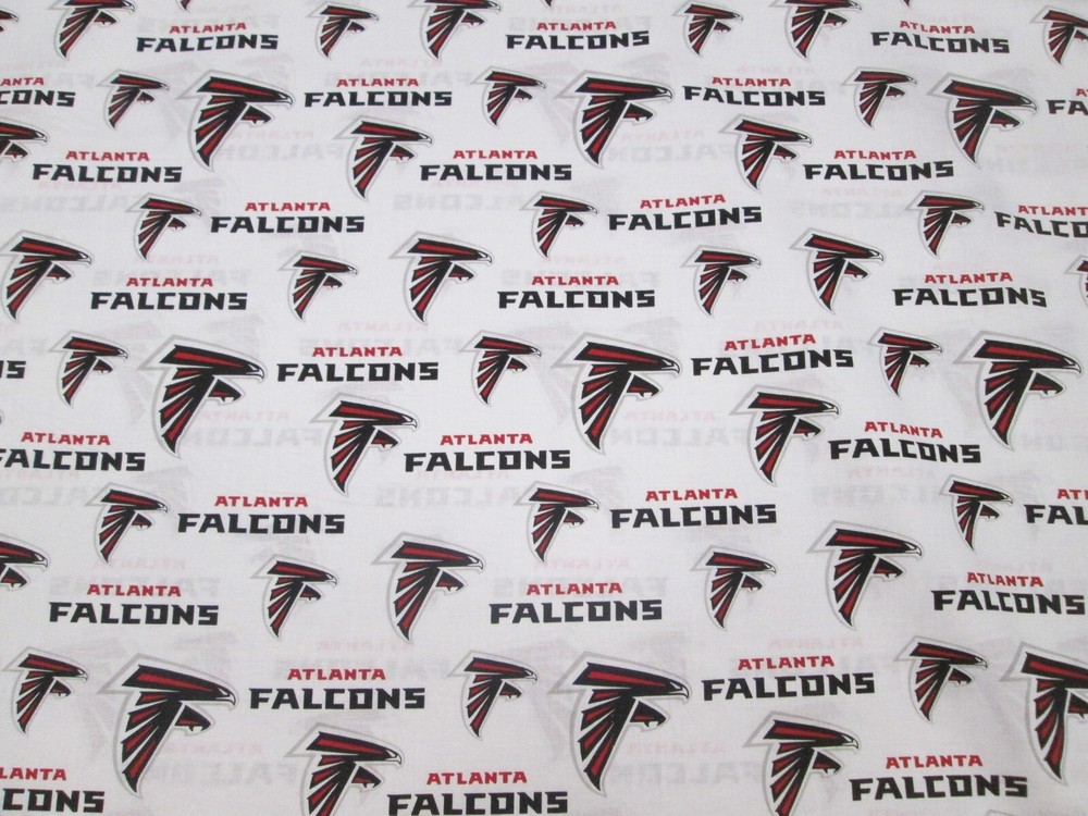 ATLANTA FALCONS NFL 100% COTTON 1 YARD PIECE BRAND NEW DESIGN 36″ x 58″