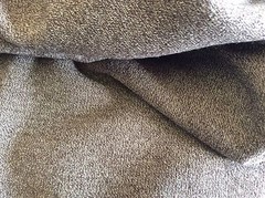 BROWN & TAN POLY KNIT-62 INCH WIDE- 1 3/8 YARDS