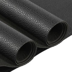 Faux Leather Sheets 2 Yards 54″ x 72 “Black Vinyl Fabric Upholstery 1.0mm Thi…