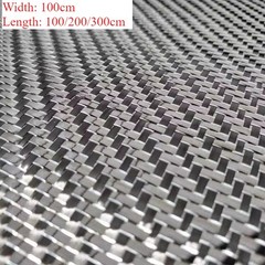 3k 250g Metallic Carbon fiber Silver mixed fabric Carbon cloth 100*100/200/300cm