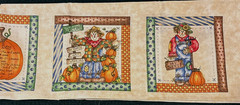 Dianna Marcum FALL HARVEST PUMPKIN Fabric 20 Panels/Blocks ea 6.5″ X 6.5″ QUILT