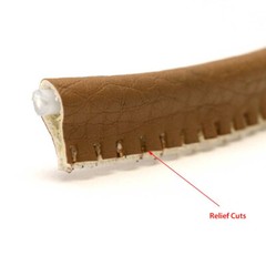 Malibu Boat Pipe Cord Welting | Cognac Brown 1/4 x 5/8 Inch (YD)