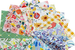 Floral Print 100% Cotton Fabric Charm Pack – 42 Precut 5×5 Inch Quilting Squares