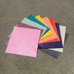 (10) 12×12 Vinyl / Pleather / Faux Leather for Sewing / Crafting, Color Variety