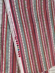 Jo-Ann Holiday Christmas Striped Cotton Fabric Red Green White Peppermint