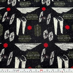 Star Wars Spaceships Camelot Fabrics Black Cotton Fabric by the HALF YARD