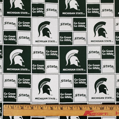 Michigan State Spartans Fabric Go Green 65 x 41 Precut