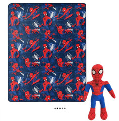 Marvels Spider-Man Fearless Spidey Character Hugger Pillow & Silk Touch Throw