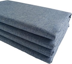 Versatile Faux Linen Upholstery Fabric – Grey Blue 57×36 Inch for Chairs & Sofas