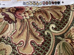Raymond Waites For Mill Creek Fabrics Loreen Print Brown Ancient King 2 1/2 yd
