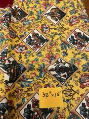Mustard Gold Upholstery Drapery Fabric Lot 8.5 Yards 56″ Wide 4 Pieces