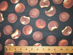 Cookies Marshmallow Chocolate Crackers Snacks Food Cotton Fabric BTHY