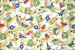 UNITED STATES MARINE CORPS WITH PLANES ON DESERT CAMO – COTTON FABRIC