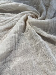 Cotton Gauze Organic Crinkle Cheesecloth Fabric By 2 Yards Undyed / 70 inches