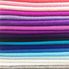 Durable 1.4mm Thick Felt Fabric Sheets – 42 Assorted Colors for Crafters