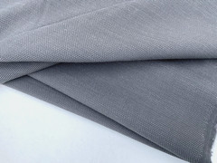 PURE WOOL SUPER 150’s GREY BASKET WEAVE FINE TAILORING MADE IN ITALY E153