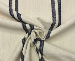 BALLARD DESIGN ROPER BLUE GRAIN SACK NUBBY WOVEN EXCLUSIVE FABRIC 2.5 YARDS 54″W