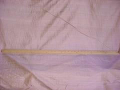 21-1/8Y Donghia Iridescent Petal Pink Gold Strie Silk Upholstery Fabric