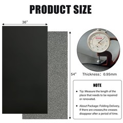 Faux Leather Fabric, 54″x36″ Thick Durable Synthetic Upholstery Leather Vinyl…