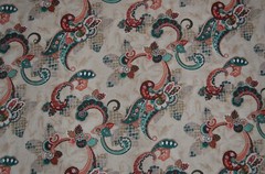 30 + yds avail/ CONTEMPOARY LARGE SCALE PAISLEY/ Med. Weight/ $6.50 for 10+ yds