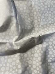 1 Yd White on White Tone on Tone Cotton Fabric Sprinkles Scattered Dots Circles