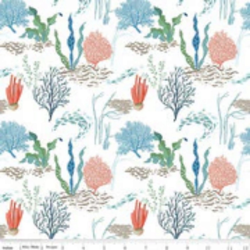 Free As An Ocean Reef Cotton Fabric Riley Blake By the Yard