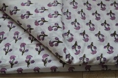 7 Yard New Hand Block 100%Cotton Floral Fabric NO TARRIF CHARGES 100% ✅ZK-102#