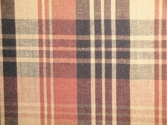 Black Brown Wheat Tri Plaid Homespun Fabric | Home Decor Rustic Farmhouse Cabin