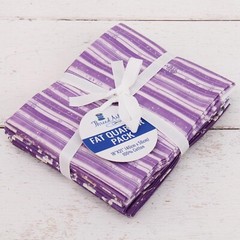 Threadart Exclusive 5 Fat Quarter Bundle Set – Dark Purple 100% Cotton Fabric