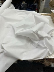 Drapery Lining Fabric Sold by Yard 54” wide – White