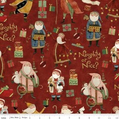 Naughty or Nice C16260 Red by Teresa Kogut for Riley Blake Design – by half-yard
