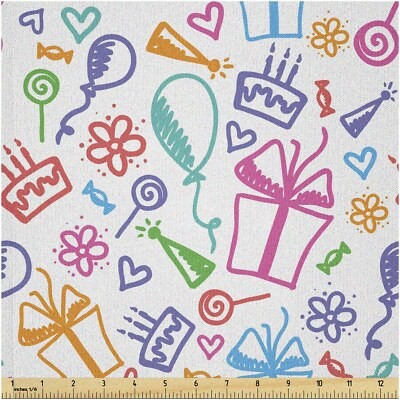 Colorful Celebration Microfiber Fabric 3 Yards